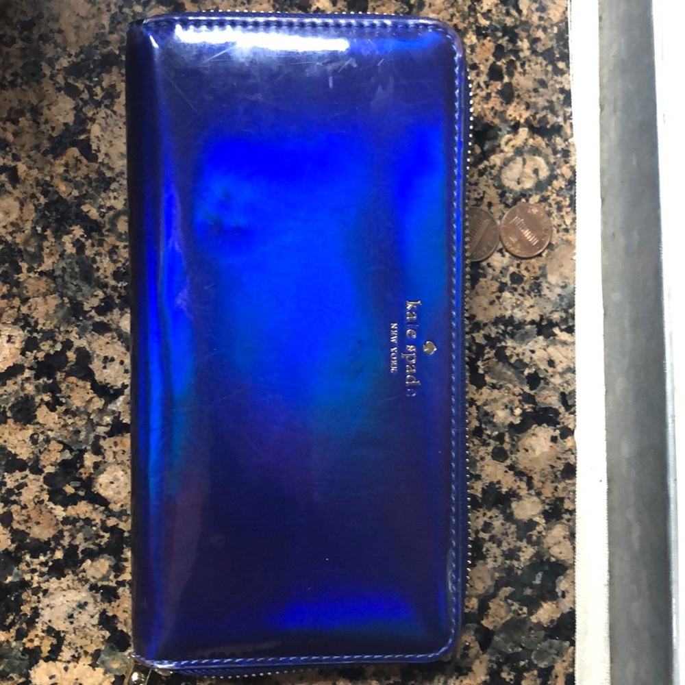 Blue Kate Spade Wallet
